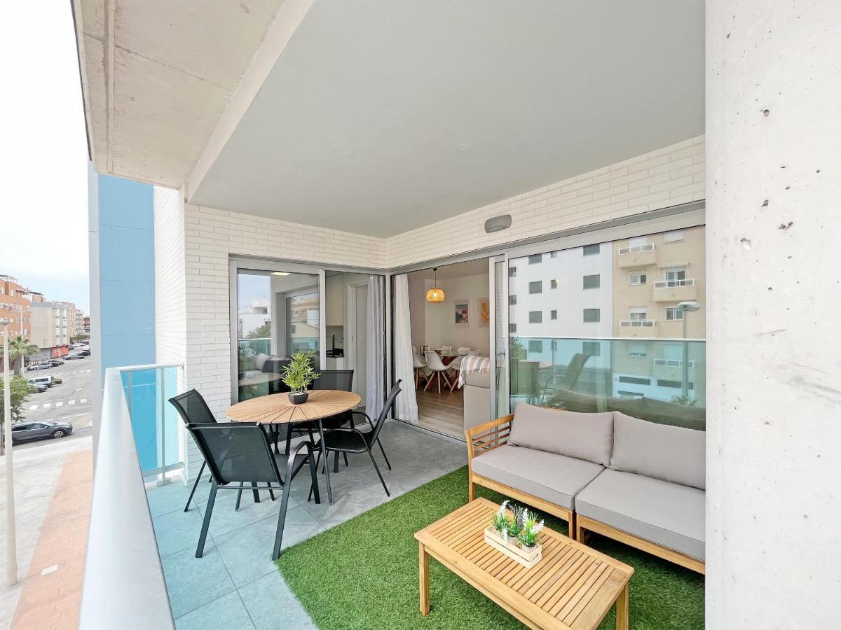 Global Properties, Moderno Apartamento A 3 Minutos De La Playa Sagunto Buitenkant foto