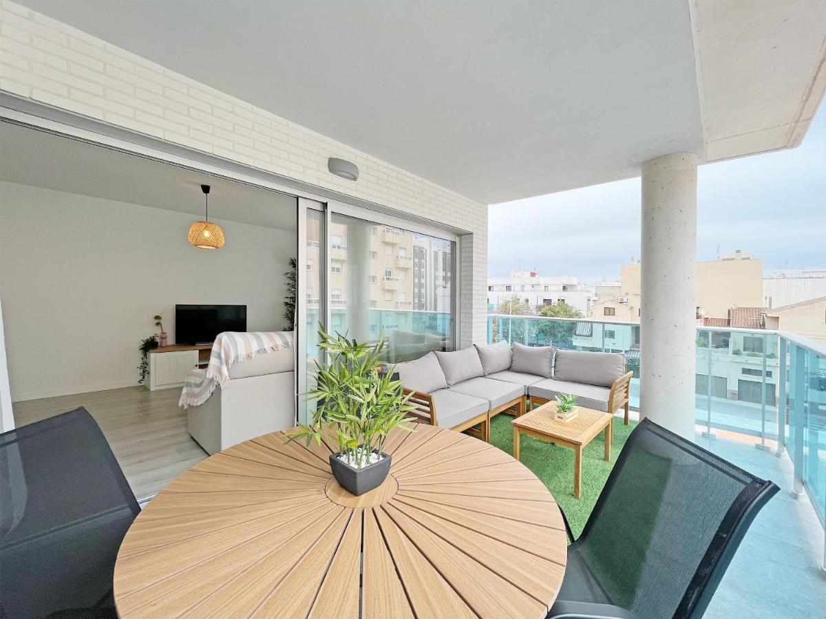 Global Properties, Moderno Apartamento A 3 Minutos De La Playa Sagunto Buitenkant foto